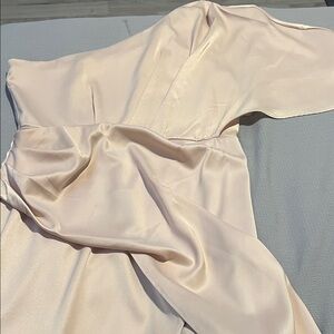 Cupshe One Shoulder Cream Dress